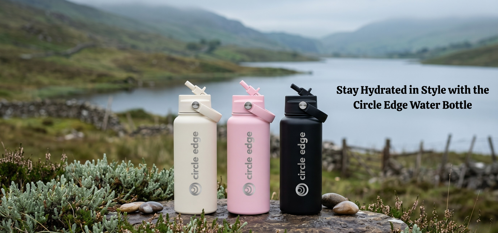 Circle Edge reusable water bottle for workouts, walks and everyday use